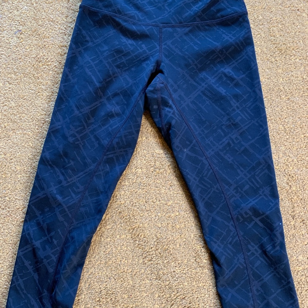 Asics Black Geometric Print Leggings